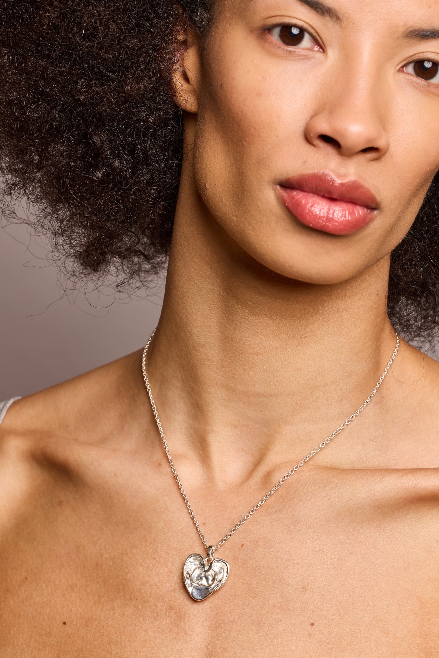 'A Good Listener' Medium Heart Necklace