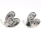 'A Good Listener' Medium Heart Earrings