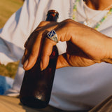 Introvert Stone Signet Ring Lapis