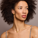 'A Good Listener' Small Gold Heart Necklace