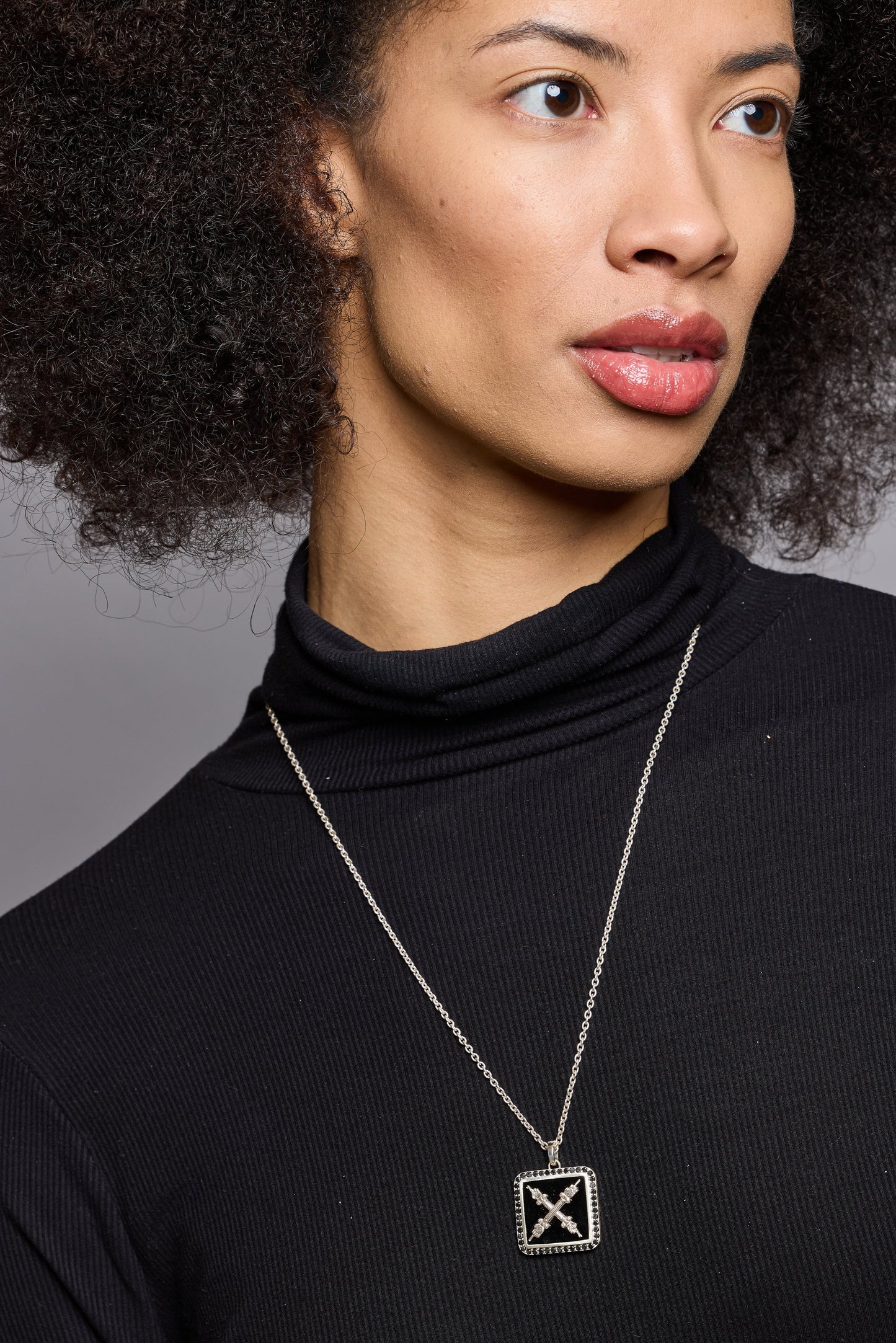 Introvert Black Diamond Necklace