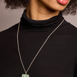 Introvert Crest Necklace Emerald
