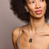 Introvert Crest Necklace Black Diamond