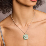 Introvert Crest Necklace Emerald