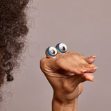 'Friend' Googly Eye Ring Black Onyx