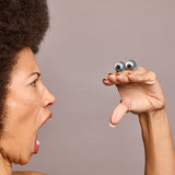 'Friend' Googly Eye Ring Chrysoprase