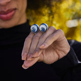 'Friend' Googly Eye Ring Black Onyx