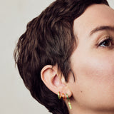 Spark Enamel Earrings Orange