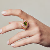 image of firework heart ring on hand with fingers outstretched