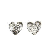 'A Good Listener' Medium Heart Earrings