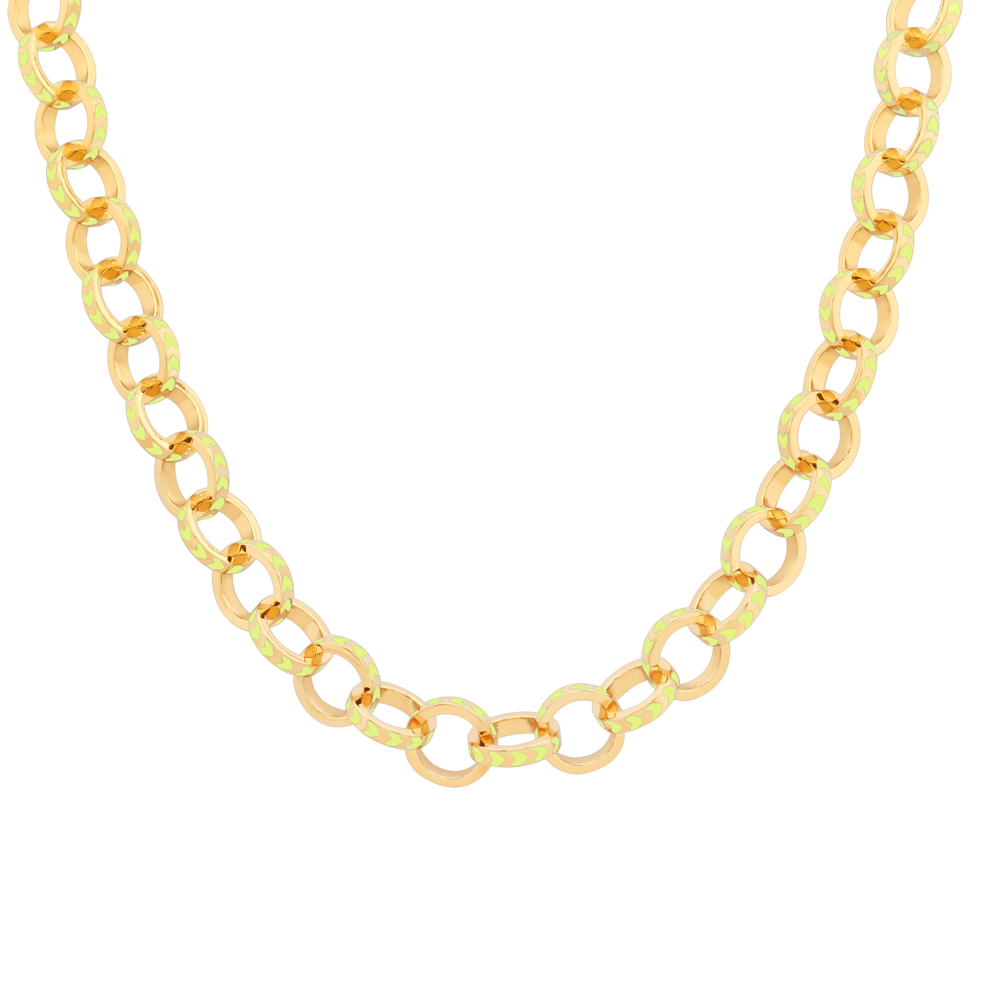 Spark Gold Chain Necklace Yellow