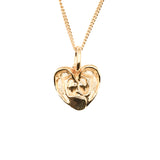 'A Good Listener' Small Gold Heart Necklace