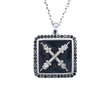 Introvert Crest Necklace Black Diamond