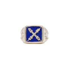 Introvert Stone Signet Ring Lapis