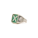 Introvert Stone Signet Ring Chrysoprase