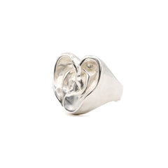'A Good Listener' Large Heart Ring