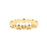'A Good Listener' Gold Heart Bangle