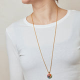 Catherine Spinning Enamel Necklace